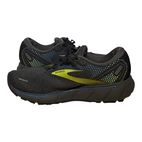Brooks Ghost 14 Gray Volt Green Running Shoes Men’s Size 8.5 Neutral Cushion - Picture 7 of 9